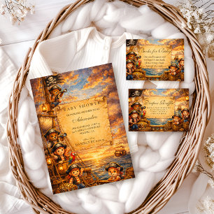 Carte D'accompagnement Tirage au sort de couche pour l'aventure pirate de