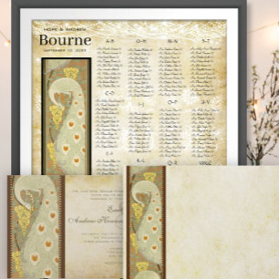 Art Nouveau Dragonfly Lily Pad Faire-part de maria