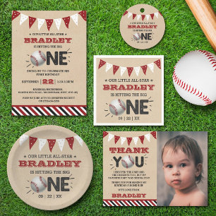 Sticker Rond Toucher Le Grand   Baseball 1er anniversaire