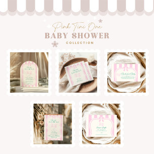 Carte D'accompagnement Pink Tini Un Est Sur Le Chemin Baby shower