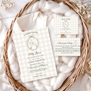 Invitation Fête de bébé Cottagecore Silly Goose