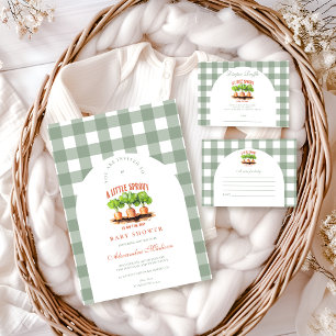 Carte D'accompagnement Petit Baby shower Sprout Note pour bébé