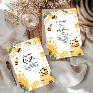 Invitation Vintage maman à être Fleur sauvage Baby shower