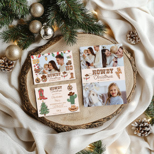 Papier Cadeau Noël occidental rustique