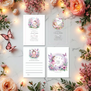 Invitation Jardin enchanté Baby shower d'amour Fbattage