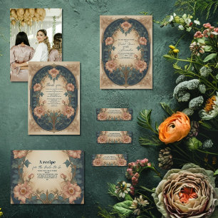 Serviette En Papier Elégante Fête des mariées Art Nouveau Arc