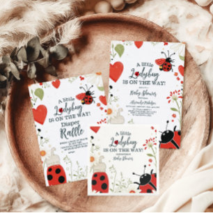 Carte D'accompagnement Petit charabole à Baby shower de printemps de Litt