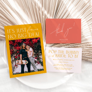 Carte D'accompagnement Détails rose vibrant et code QR en ligne RSVP