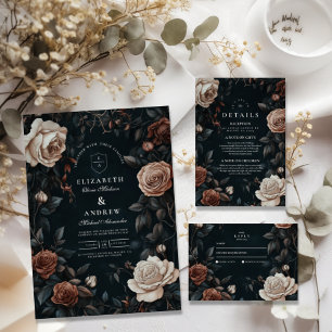 Invitation Luxe Art Nouveau Floral Mariage