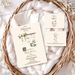 Serviette En Papier Baby shower de pêche extérieur Little Fisherman