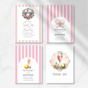 Invitation Chic Social Club Bachelorette Week-end