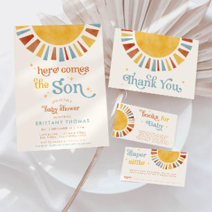 Carte D'accompagnement Voici le Son Boho Retro Sun Livres pour bébé