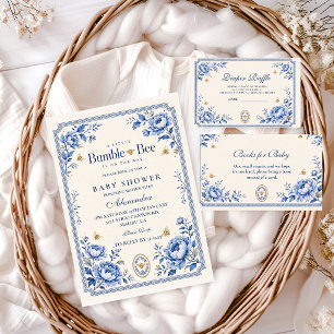 Invitation Baby Shower Grandmillennial Bumble Bee