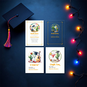 Carte De Remerciements Photo de la Fiesta Graduation