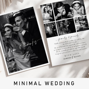 Invitation Photo moderne minimaliste Élégant Mariage Invitati