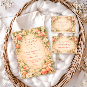 Serviette En Papier Douce Fête de Bébé dans le Jardin de Pêches
