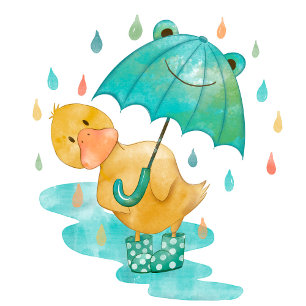 Carte Postale Un petit canard est sur le chemin de l'invitation