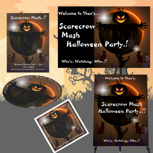 Assiettes En Carton Plate-forme en papier d'Halloween pour enfants