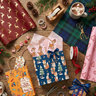 Papier Cadeau Noël Citron et Épices Chaud Hiver