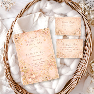 Invitation Baby Shower Princesse Enchantée