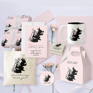 Tasse 2 Couleurs Certains Bunny Aime Jouer Papillon Noir Et Blanc