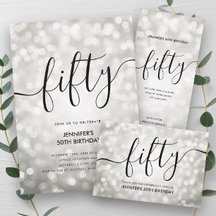 Dessous-de-verre Carré En Papier Lumières de la Parties scintillant d'argent modern