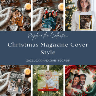 Ornement En Céramique Couverture du magazine Premier Noël en famille en 
