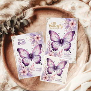 Invitation Un Petit Papillon Est Sur Son Chemin Baby shower O