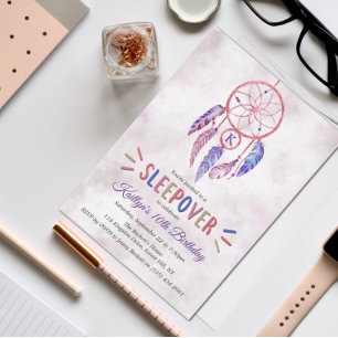 Dreamcatcher Deux photos sauvages Invitations d'an