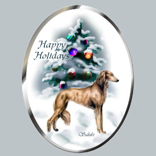 Cartes Pour Fêtes Annuelles Cadeaux de Noël de Saluki