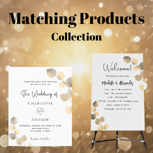 Invitation à la forêt d'automne du mariage du budg