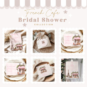 Sticker Rond Fête des mariées Café Français