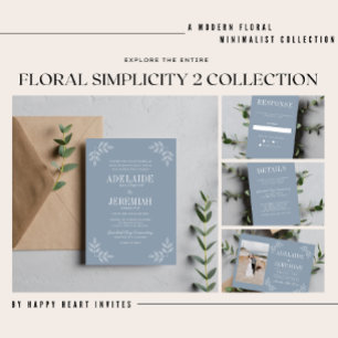 Véritable simplicité 6 Camo Faire-part de mariage 