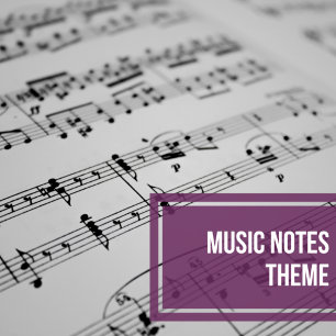 Invitation Notes musicales Noir et Blanc moderne