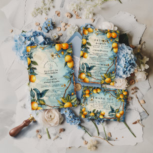 Invitation Mariage au Jardin des Fleurs de Citron