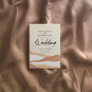 Un désert chaud   Boho faire-part de mariage