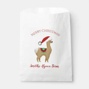 Postale Carte de Noël Alpaca pour les Fêtes