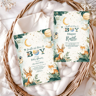 Invitation Woodland Houston Nous Avons Un Garçon De L'Espace 