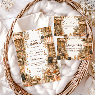 Invitation Baby Shower au parfum de citrouille épicée