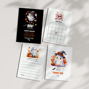 Invitation "Un petit livre est en route" Baby shower d'Hallow