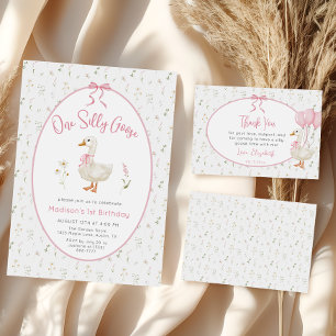 Affiche Silly Goose Girl Birthday Cartes et cadeaux