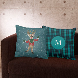 Cartes Pour Fêtes Annuelles Rudolph Reindeer à nez rouge photo de Noël