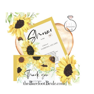 Mariage Budget Russe Golden Yellow Sunflower