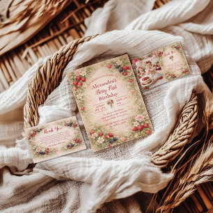 Serviette En Papier Jardin de Baies Douces 1er Anniversaire