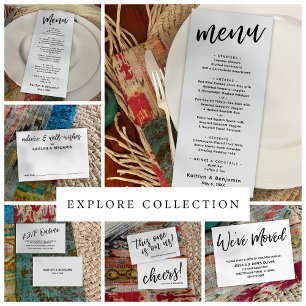 Cartes De Visite Typographie Décontractée moderne Boire des billets