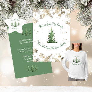Invitation Noël, Trim-The-Tree,