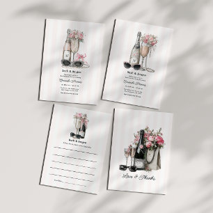Carte Conseil Bach & Boujee Chic Enterrement de Vie de Jeune Fil