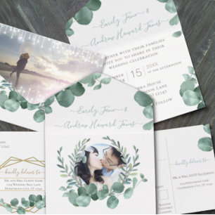 Invitation Rustique Luxe Mason Jar Navy Turquoise Peacock