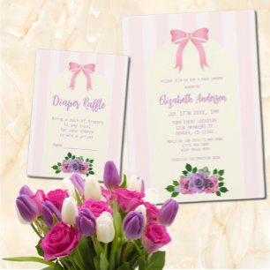 Invitation Baby shower rose Rose
