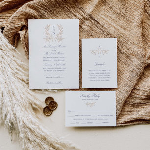 Faire-part de mariage officiel de Laurel minimal K